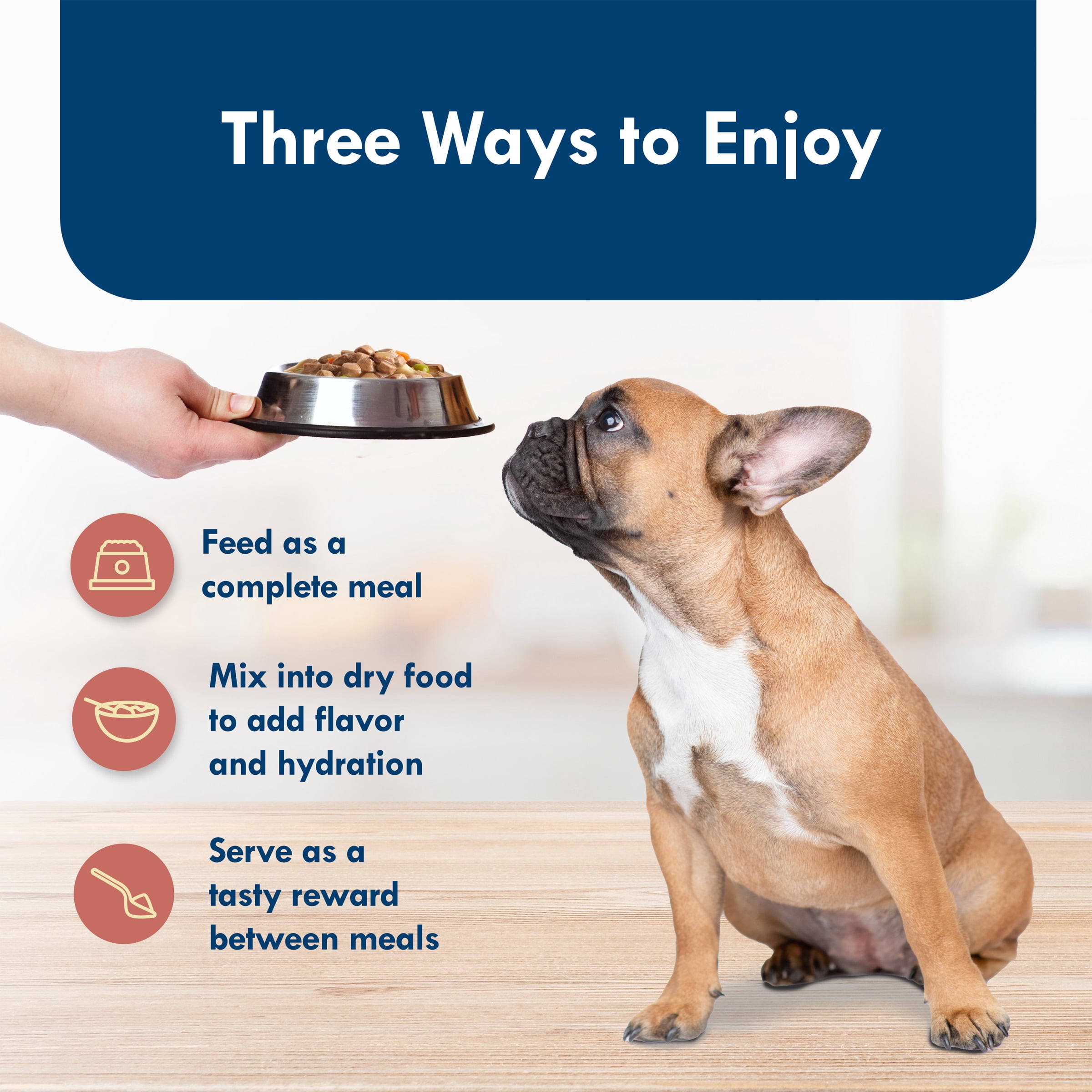 Blue Buffalo Delights Small Breed Prime Rib In Gravy Wet Dog Food for Adult Dogs, Grain-Free, 3.5 oz. Cup