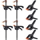 thumbnail image 1 of 8 abrazaderas rápidas con forma de resorte, abrazadera de barra rápida, abrazadera de trinquete para carpintería y manualidades, operación con una mano (4 pulgadas), 1 of 5