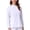 White, variant on Scrubs jacket for women, Women's Medical Scrubs Jacket with Pockets Pink,XL