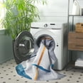 thumbnail image 4 of SAFAVIEH Tacoma Gemma Abstract Machine Washable Area Rug, Grey/Light Grey, 4' x 4' Square, 4 of 13