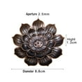 thumbnail image 2 of Girlsshop Incense Stick Holder Ash Catchers Joss Cone Nce Round Plate Buddhism Nse,Dark Brown-8.8CM, 2 of 9