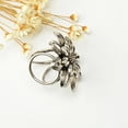 thumbnail image 4 of Minnieouse Bufanda anillo elegante oro plata bufandas Pin aleación Vintage moderno exquisito envoltura abrazadera regalos para mujeres joyería pañuelo Accesorios de disfraces plata Minnieouse AP004597-02, 4 of 6