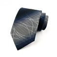 thumbnail image 3 of Corbata de hombre de seda jacquard hecha a mano, ropa formal profesional, entrevista de negocios, corbata a rayas para hombre, 3 of 4