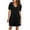 Black dresses for women 2023, variant on Wycnly Formal Dresses for Women Casual Lantern Sleeve Pocket Swing Short Tunic Tshirt Dress V-Neck Short Sleeve Solid Summer Mini Dresses Green XL Clothes