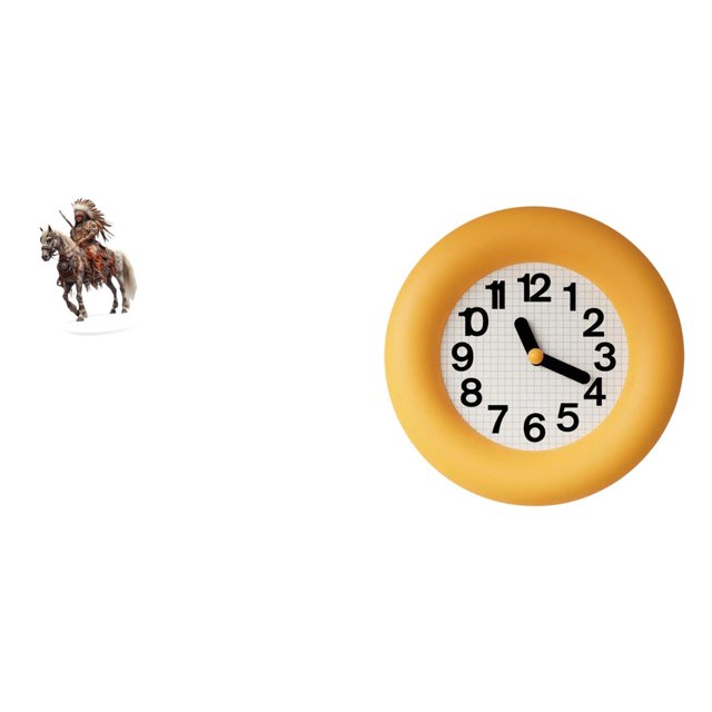 Letrero de escritorio Home Knight, adorno de caballero acrílico, reloj de pared de madera redondo y silencioso para dormitorio, mostrador, resistente