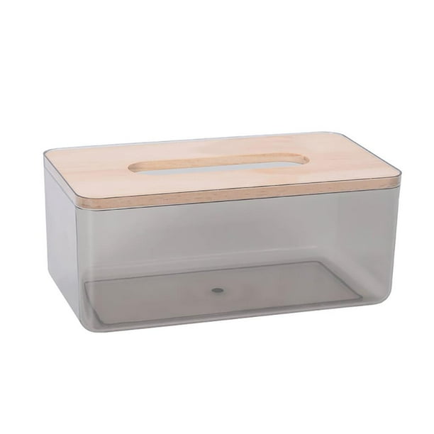 Caja De Pañuelos Minimalista Nórdica, Caja De Papel De Bombeo Para El Hogar Y La Sala De Estar, Caja De Almacenamiento De Servilletas Para Restaurante, Transparente Cateissary HA020078-00