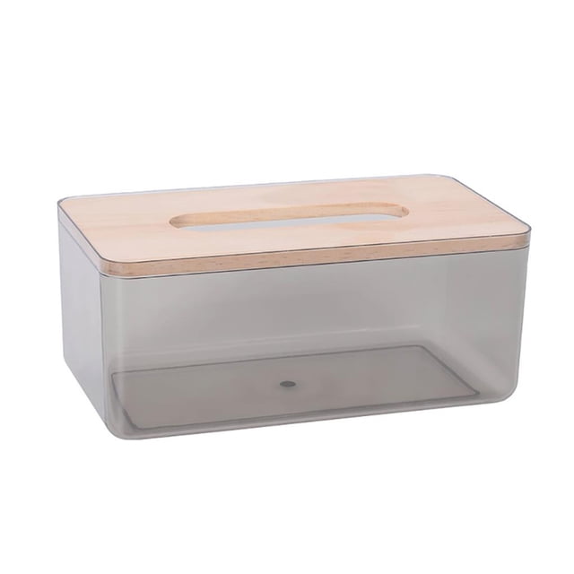 Inteprter Caja de pañuelos minimalista nórdica, caja de papel de bombeo para el hogar y la sala de estar, caja de almacenamiento de servilletas para Almacenamiento y organización del hogar Inteprter HA020078-00