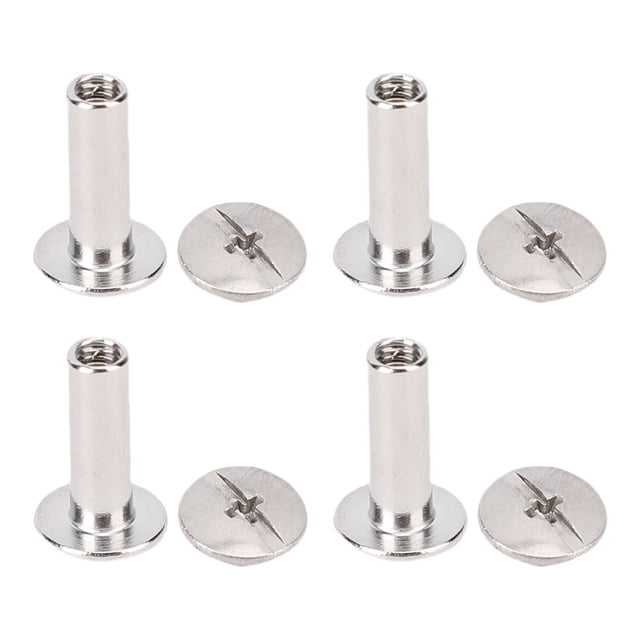 Espárragos De Remache De Doble Tapa, Juego De Espárragos De Remache Tubulares, Cabeza Redonda Plana, Amplia Aplicación, Juego De 100 Para Manualidades De Ropa De Cuero PU