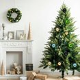 thumbnail image 6 of Nmdmisc 49-Pack Mini Christmas Ball Ornaments with Strings,30mm/1.18" Small Baubles,Shatterproof Plastic Christmas Bulbs,Hanging Decorations for Xmas Tree,Wreath,Garland (Gold), 6 of 6