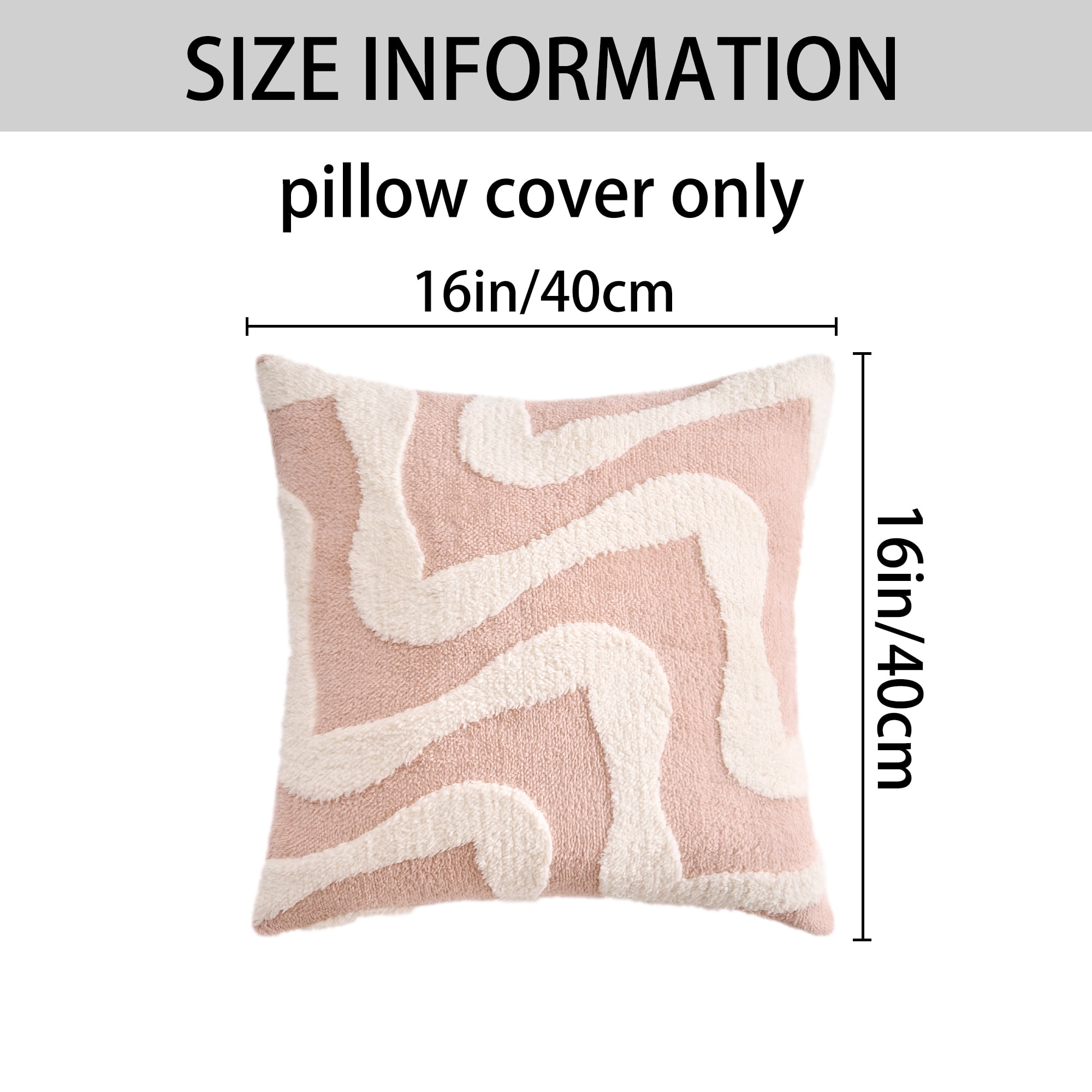 Unique Bargains Snowflake Fleece Throw Pillow Cover Pink 16" x 16"