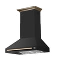 thumbnail image 4 of Forno Aria 36 Inch Wall-Mounted Range Hood in Black, 4 of 5