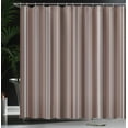 thumbnail image 3 of Ambesonne Stripes Shower Curtain, Abstract Ocean Lines Print, 69"Wx84"L, Dark Warm, 3 of 4