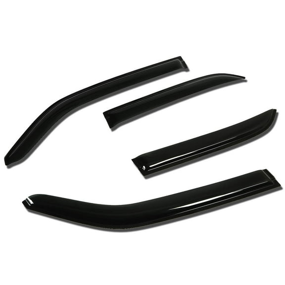 DNA Motoring WVS-021 For 2005 to 2010 Chrysler 300 / Dodge Magnum 4pcs Window Vent Visor Deflector Rain Guard (Dark Smoke) 06 07 08 09