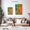 thumbnail image 3 of Elephant Stock Organic Abstract Orange And Olive Green Wall Art - Vertical Multi Panel Canvas - Living Room Wall Decor - Abstract Multi Panel - Orange And Green Decor By Cora Niele - 14" x 23", 3 of 4