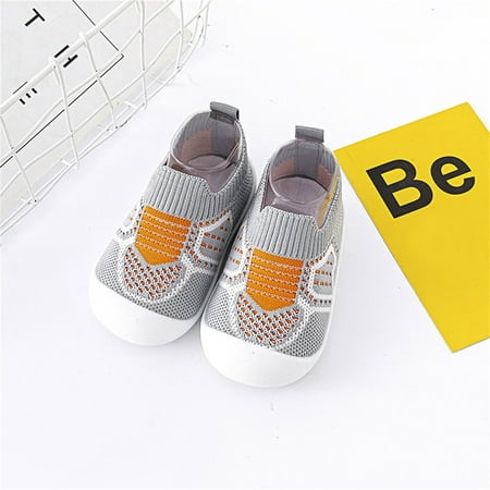 

Mishuowoti Toddler Kids Baby Boys Girls Shoes First Walkers Breathable Soft Antislip Wearproof Crib Shoes Prewalker Sneaker