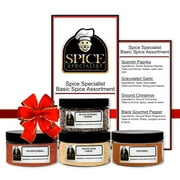 Basic Spice Assortment Gift Set - 4 Seasonings Included - Weight Varies by Spice