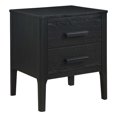 thumbnail image 1 of Linon Miller Wood Side Table 2 Drawers in Black Lacquer Finish, 1 of 13