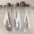 thumbnail image 2 of Watercolor Summer House Tea Towels Set of 6 Lighthouse Anchor Kitchen Dish Cloth with Hanging Loop, 18"x28"Lint-Free Absorbent Towel for Kitchen Drying Wiping and Cleaning, 2 of 7