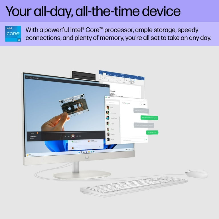 HP 23.8 inch All-in-One Desktop PC, FHD Display, Intel Core