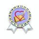 thumbnail image 1 of Día de San Valentín Insignia broche Medalla ganadora, 1 of 3