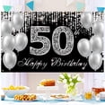 thumbnail image 6 of 50th Birthday Banner Background 50th Birthday For Both And 50th Birthday Party Patio Sign () 50th Birthday Photo And Decorations. Flags_ Banners & Accessories, 6 of 7
