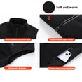 thumbnail image 4 of Heated Vest with Battery Pack for Men Women, Fleece Heating Vest with 13 Heating Zones Washable Heating Jackets Size Adjustable Winter Vest, Black, 4 of 10