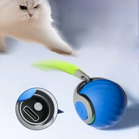 Pop-Up Ball Cat Toy with Super-Strong Suction