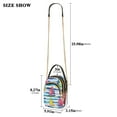thumbnail image 2 of FORMRS Crossbody Bag for Women Quilted Travel Shoulder Cell Phone Purse with Chain Strap Handbag, Yellow Hand Drawn Sailboats, 2 of 7
