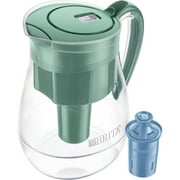 Brita Monterey Plastic 10-Cup Green Water Pitcher with Longlast Filter