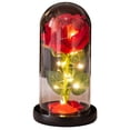 thumbnail image 1 of Coofit Valentine Rose Dome Realistic - LED Festive Light up Rose Flower in Glass Dome, 1 of 10