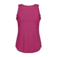 thumbnail image 7 of Ruffle Workout Top For Women Casual Sleeveless Racerback Tank Tops Loose Fit Gym Workout Tee Shirts Comfortable Breathable Yoga, 7 of 7