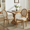 thumbnail image 6 of American design beige velvet dining chairs with double resilience and adjustable legs for dining use, 6 of 7