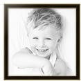 thumbnail image 2 of ArtToFrames 24" x 24" Black Panel With Gold Lip Picture Frame, 24x24 inch Multi Wood Poster Frame (WOM-5092), 2 of 7