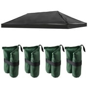 InstaHibit 10x20 Ft Pop up Canopy Top with 4 Sand Weight Bags Beach Picnic Party
