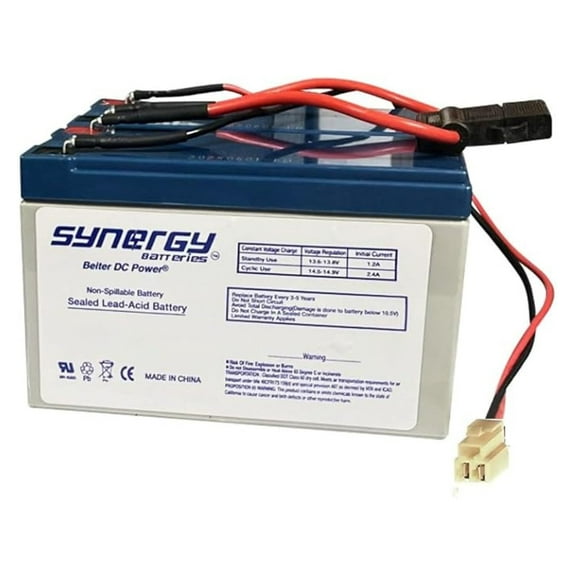 Razor Scooter Battery 12 Volt 7Ah Electric Scooter Brand High Performance - Set of 2 Includes (2) New Wiring Harness for All Versions (replaces 6-DW-7)