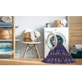 thumbnail image 2 of Ahgly Company Machine Washable Indoor Square Transitional Purple Sage Bush Purple Area Rugs, 7' Square, 2 of 7