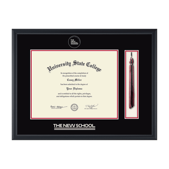 Framerly - TNS Tassel Diploma Frame In Black Moulding