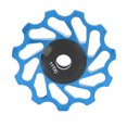 thumbnail image 3 of Bike Wheel Guide Roller, Clamp Spring Structure Fine Polishing Bicycle Rear Derailleur Pulley  For Road Bikes Blue, 3 of 8