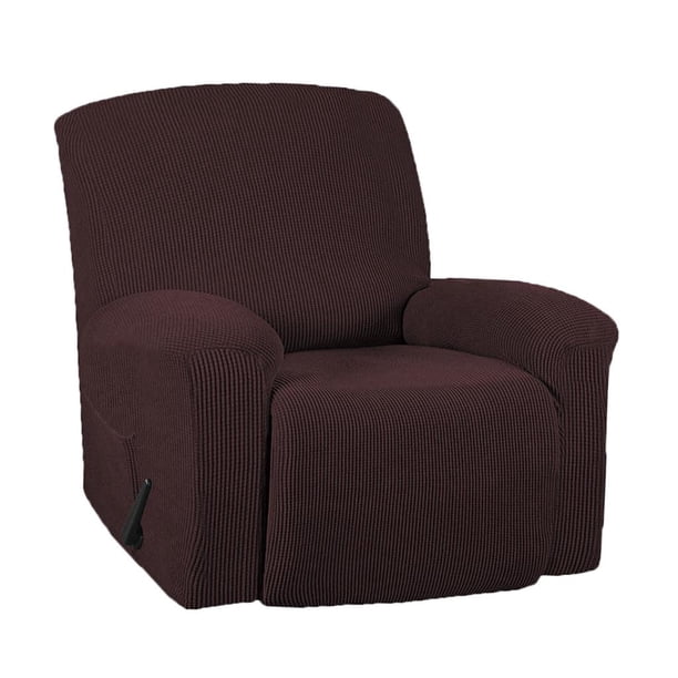Estiramiento Reclinable Seccional Sofá Funda Antideslizante Suave 1 Asientos Funda De Sofá, Funda Para Muebles s Bronce perfecl Sillón reclinable Slipcover
