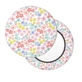 thumbnail image 2 of Kdxio Retro Floral Print Stool Covers Round,Stretch Round Bar Stool Covers Washable Bar Stool Cushion Slipcover for 12-15 Inch Chair, 2 of 7