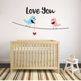 thumbnail image 1 of Children Love You Cute Cartoon Wall Decal Decoration Inspirational Decal Wall Quote Love Wall Art Lasts Years and Easily Removable - Size: 10 In(W) x 5 In(H), 1 of 5