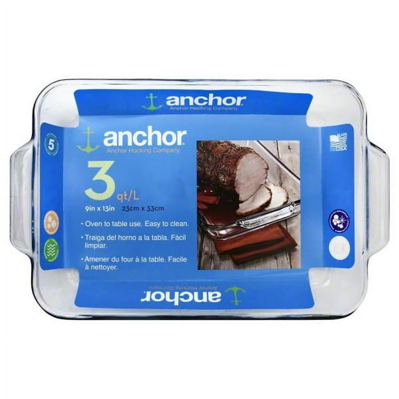 Anchor Hocking Oven Basics 3 Quarts Bake Dish