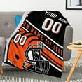 thumbnail image 6 of CB Throw Blanket Custom Blanket Personalized Any Name & Number Bed Tapestry Gifts for Men 40"X50", 6 of 6
