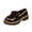 Black, variant on Womens Patent Leather Platform Loafers Glossy Tassel Bowknot Lug Sole Chunky Heel Comfortable Cushioning Non Slip Lightweight Outer Office Work Business Casual School College,Black 6