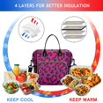 thumbnail image 4 of Pink and Black Of Leopard Print Womens Lunch Box for Work,Insulated Large Lunch Bag for Tween and Teen,Loncheras Para Mujer,Leakproof Adult Lunch Bag for Work,Beach,Travel,Picnic,Camping, 4 of 7