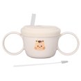 thumbnail image 3 of Taza De Pajita Para Bebé, Estampado De Animales De Dibujos Animados, Taza De Aprendizaje Para Bebés, Pajita De Silicona, Segura, Ecológica Para Niños Pequeños Para Leche ANGGREK Otros, 3 of 8