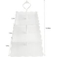 thumbnail image 2 of Lucky Will 3 Tier Cupcake Stand Plastic Dessert Stands Cake Stands for Dessert Table for Birthday Picnic Wedding (Pure White Crown Square), 2 of 6