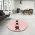 thumbnail image 3 of Ahgly Company Indoor Rectangle Patterned Pink Bubble Gum Pink Area Rugs, 2' x 3', 3 of 6