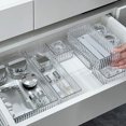 thumbnail image 4 of mdesiwst Drawer Divider Storage Box Clear Bathroom And Vanity Drawer Organizer Tray Drawer Storage Bin for Makeup Brushes Lipstick Cosmetics Kitchen Utensils Office, 4 of 8