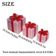 thumbnail image 3 of CISIL & Christmas Lighted Gift Boxes: Set of 3 Light Up Presents Christmas Decoration for Indoor Xmas Tree Outdoor Yard Holiday, Battery Operated Gift Boxes 3D cow eyes, 3 of 8